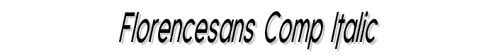 Florencesans Comp Italic font